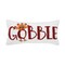 10&#x22; x 20&#x22; Gobble Thanksgiving Turkey Hooked Throw Pillow